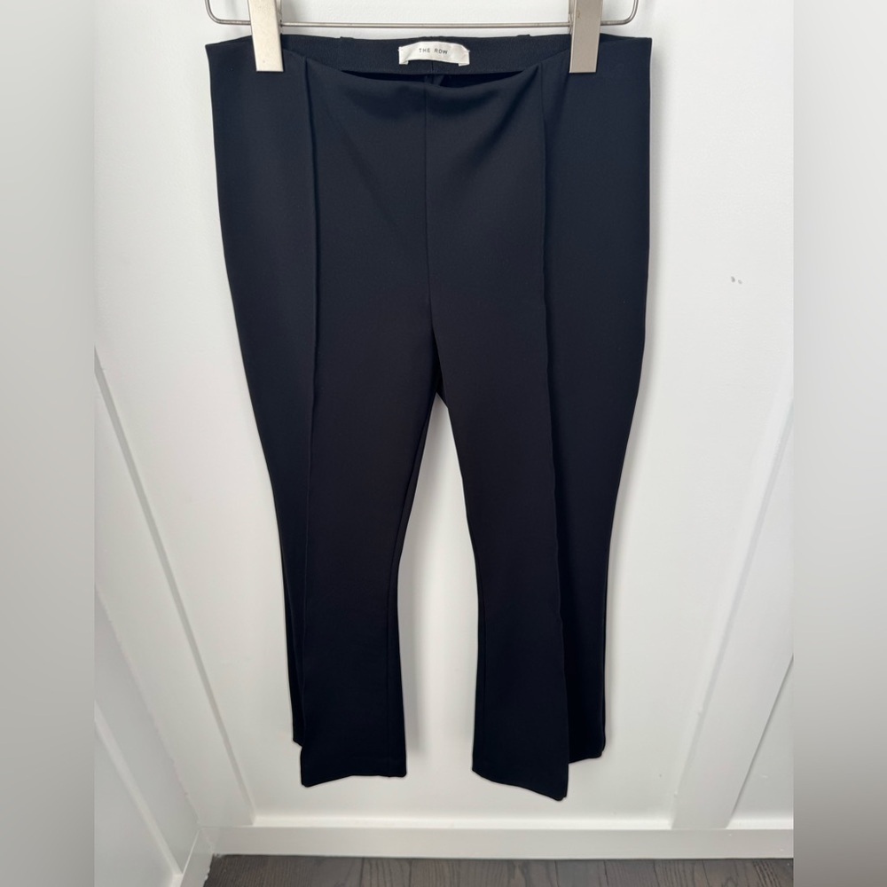 THE ROW Becca High-rise Black Nylon-blend Pants Size XS - Picture 6 of 9